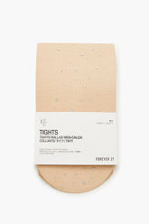 Rhinestone-Embellished Tights - Forever 21