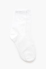 Pointelle Knit Crew Socks - Forever 21