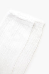 Pointelle Knit Crew Socks - Forever 21