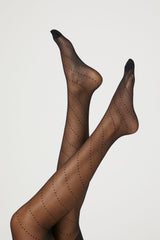 Sheer Dotted Tights - Forever 21