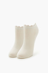 Ruffle-Trim Ankle Socks Set - 3 pack - Forever 21