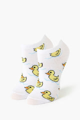 Duck Print Ankle Socks - Forever 21