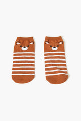 Bear Face Ankle Socks - Forever 21