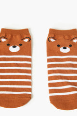 Bear Face Ankle Socks - Forever 21