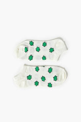 Frog Print Ankle Socks - Forever 21