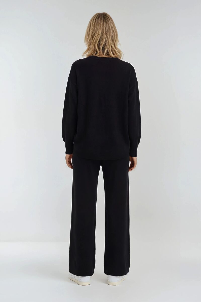 V-Neck Sweater & Wide-Leg Pant Set | Forever 21 Womens