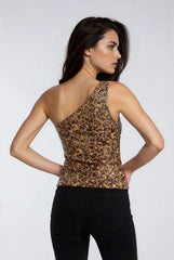 Sequin One-Shoulder Top | Forever 21 Womens