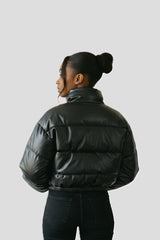 Faux Leather Puffer Jacket | Forever 21 Womens