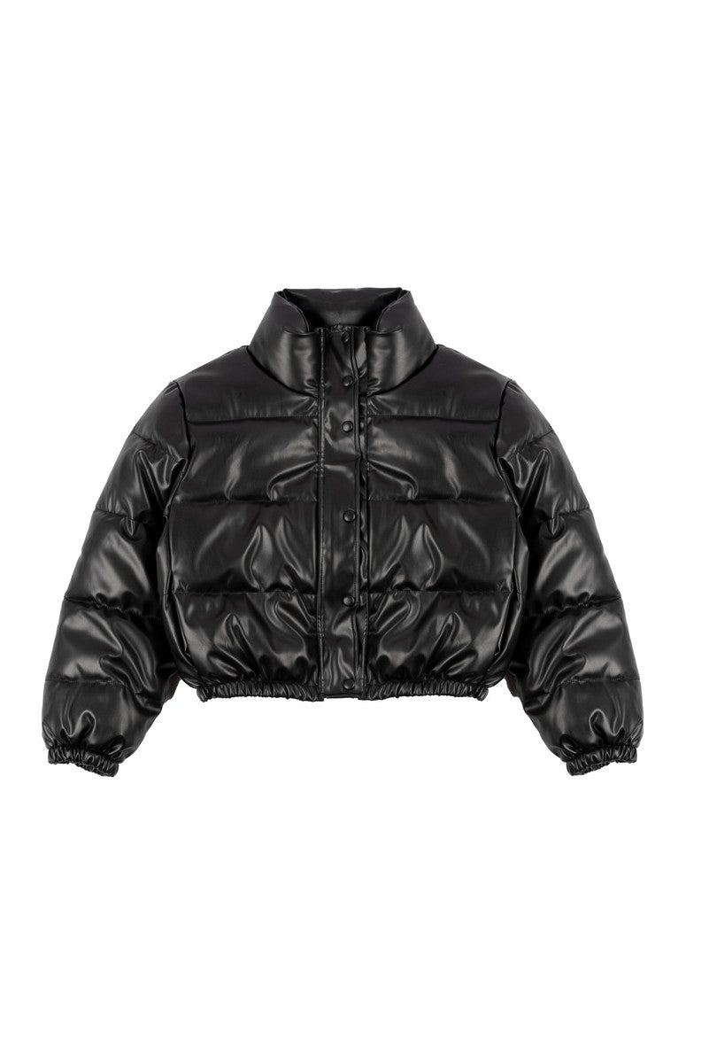 Faux Leather Puffer Jacket | Forever 21 Womens