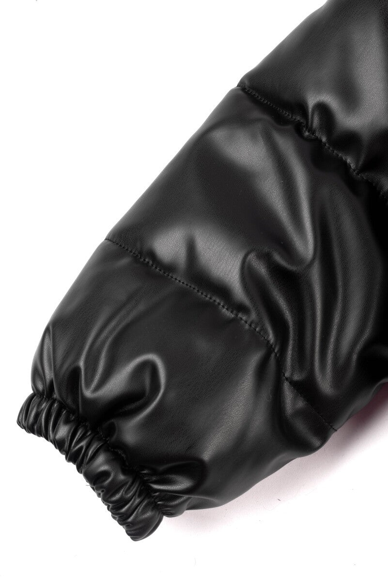 Faux Leather Puffer Jacket | Forever 21 Womens