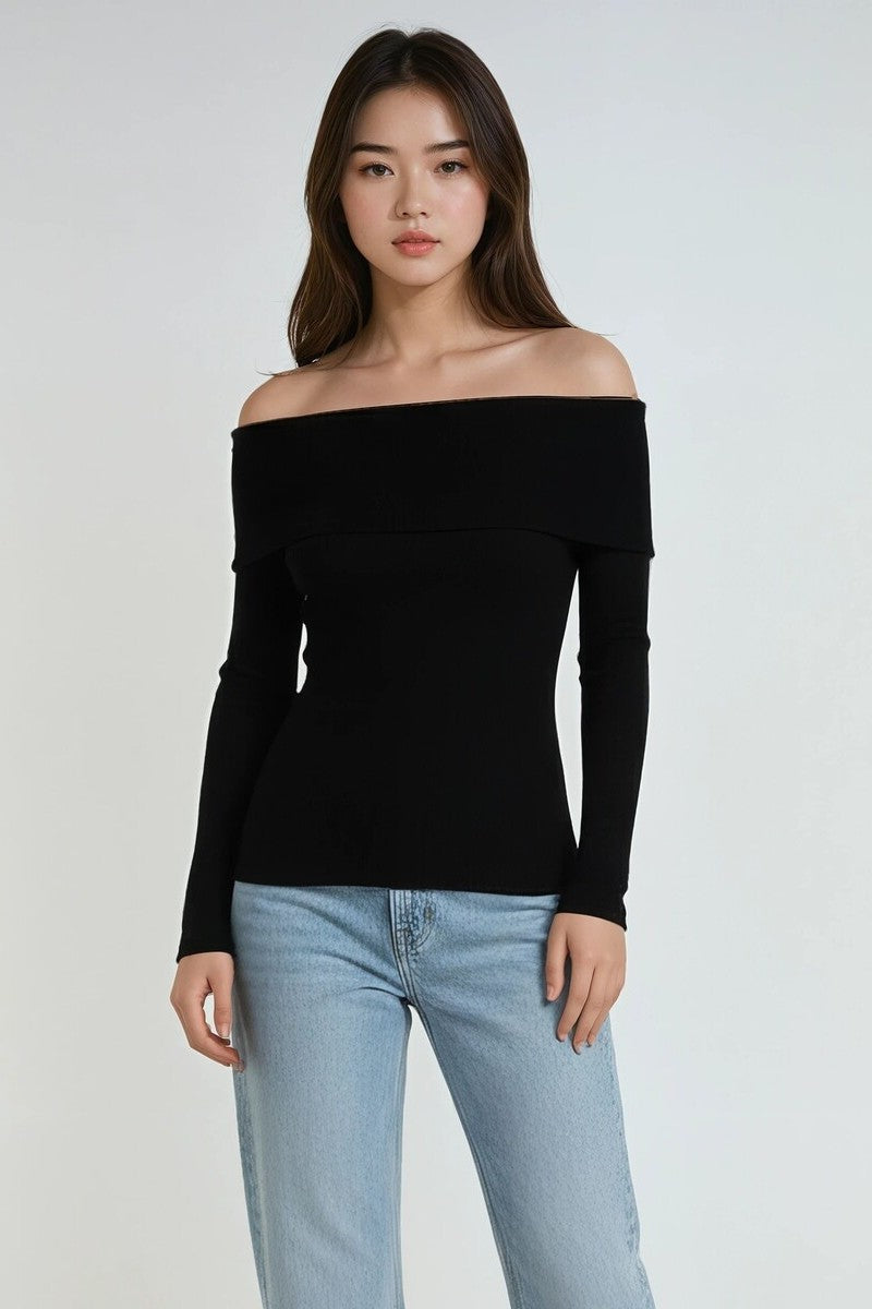 Foldover Off-The-Shoulder Top | Forever 21 Womens