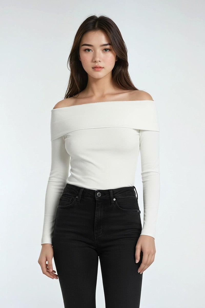 Foldover Off-The-Shoulder Top | Forever 21 Womens