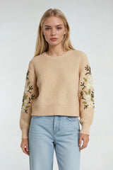 Floral Embroidered Knit Sweater | Forever 21 Womens