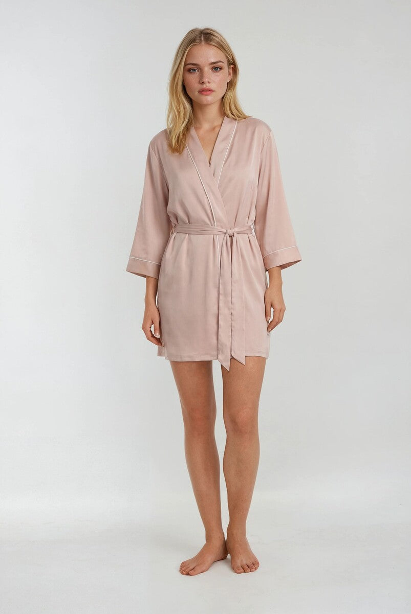 Piped-Trim Modal Robe | Forever 21 Womens