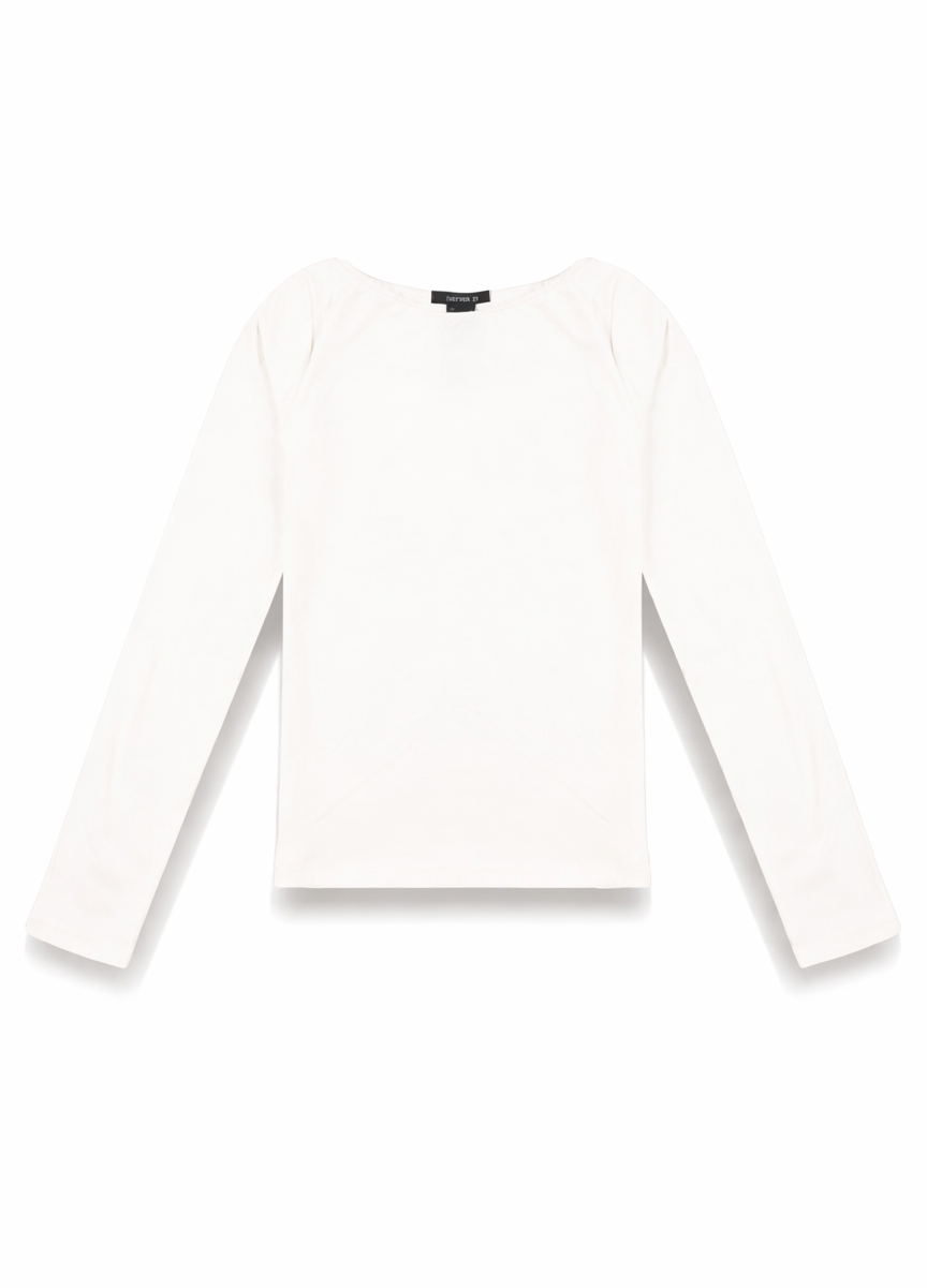Boat Neck Long-Sleeve Top | Forever 21 Womens