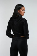 Velour Zip-Front Hoodie & Pant Set | Forever 21 Womens