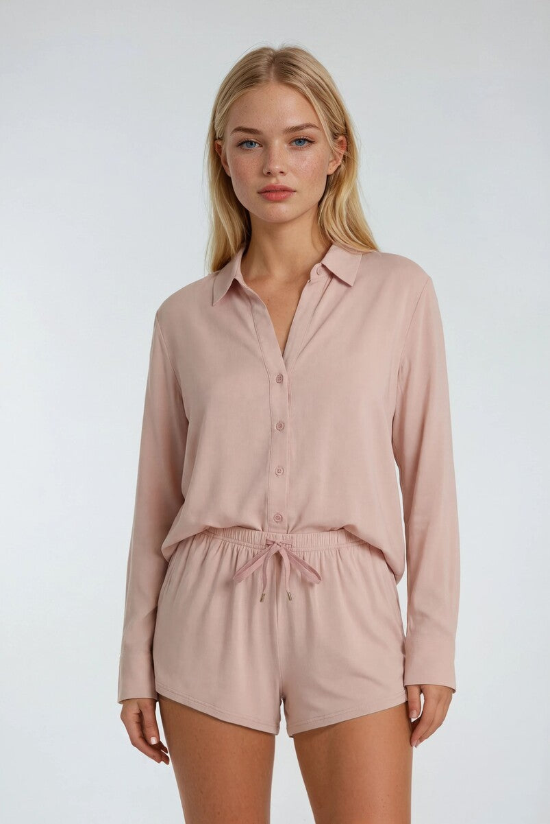Two-Piece Pajama Short Set | Forever 21 Womens