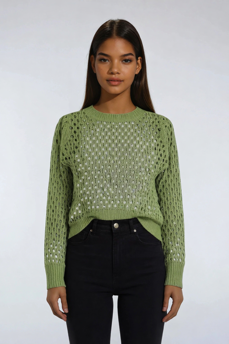 Open-Knit Crochet Sweater | Forever 21 Womens