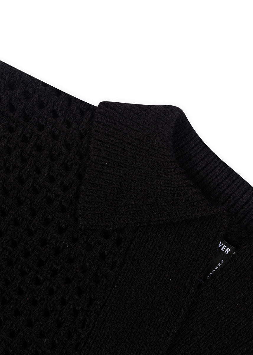 Short-Sleeve Crochet Collared Sweater Top | Forever 21 Womens
