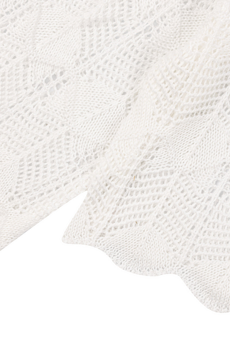 Open-Front Pointelle Bow Cardigan | Forever 21 Womens