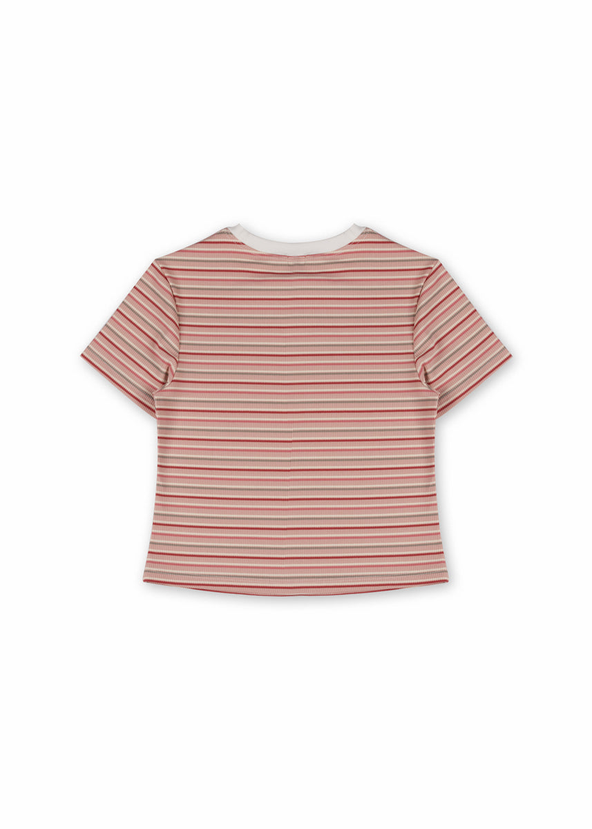 Rib-Knit Striped Baby Tee | Forever 21 Womens
