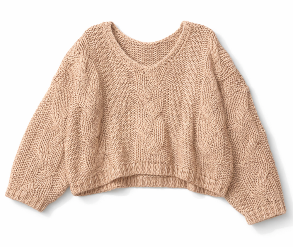 V-Neck Cable Knit Sweater | Forever 21 Womens