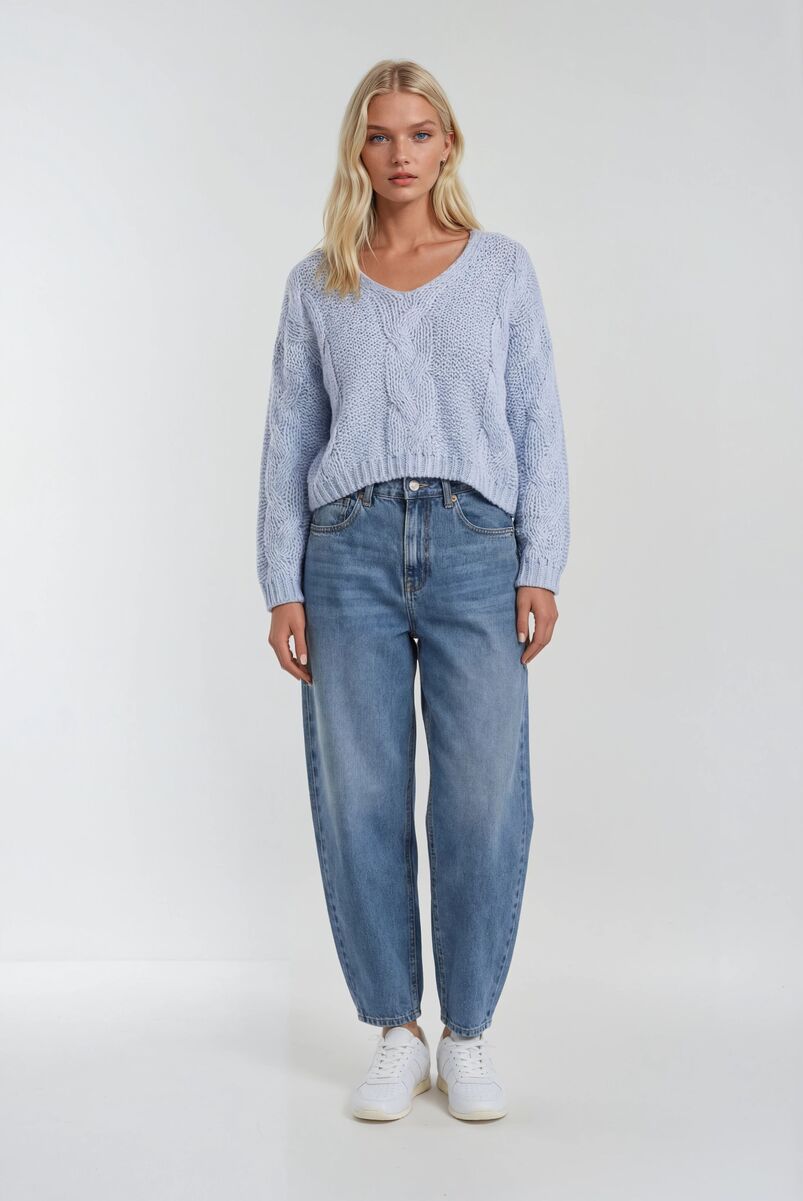 V-Neck Cable Knit Sweater | Forever 21 Womens