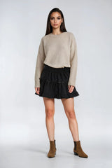 Tiered Ruffle Lace-Trim Mini Skirt | Forever 21 Womens