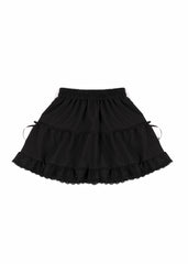Tiered Ruffle Lace-Trim Mini Skirt | Forever 21 Womens