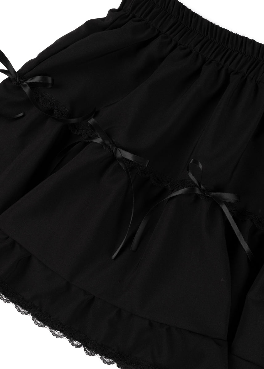 Tiered Ruffle Lace-Trim Mini Skirt | Forever 21 Womens