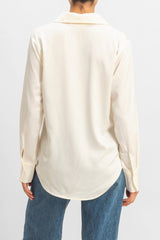Satin Button-Front Shirt | Forever 21 Womens