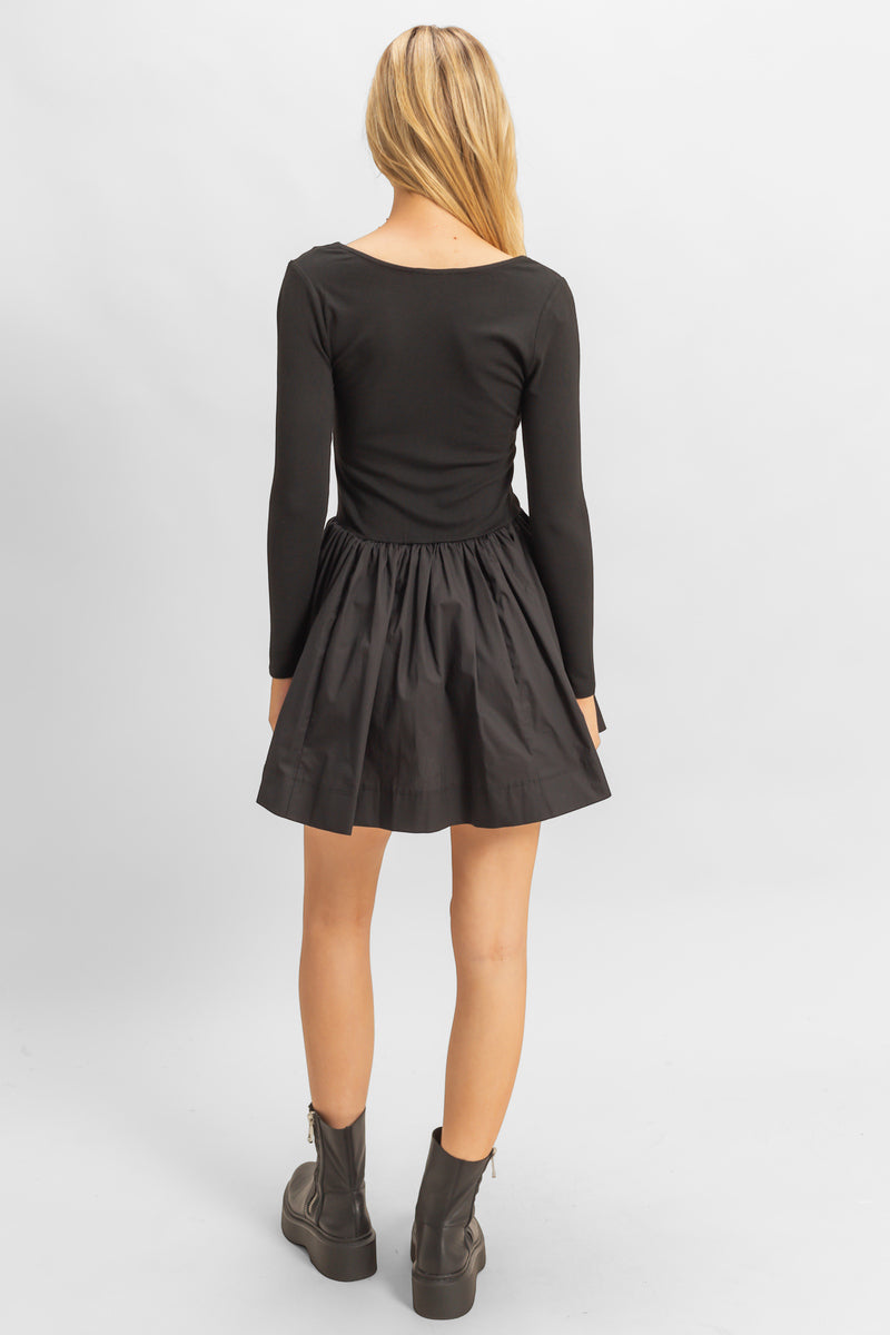 Scoop-Neck Mini Skater Dress | Forever 21 Womens