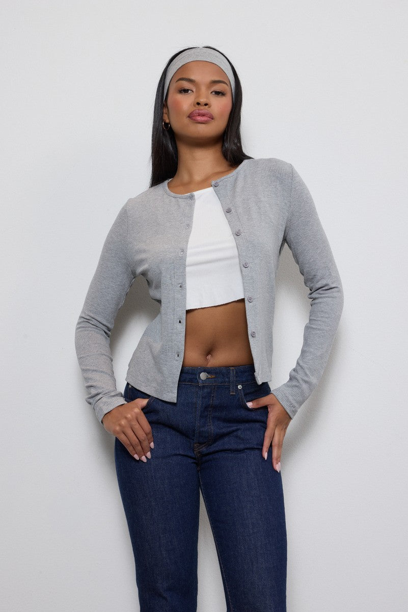 Ribbed Button-Front Cardigan Top | Forever 21 Womens