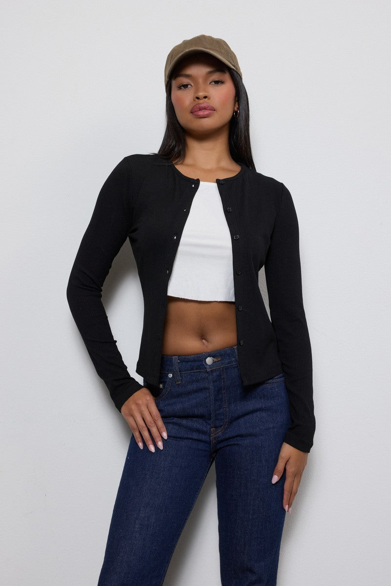 Ribbed Button-Front Cardigan Top | Forever 21 Womens