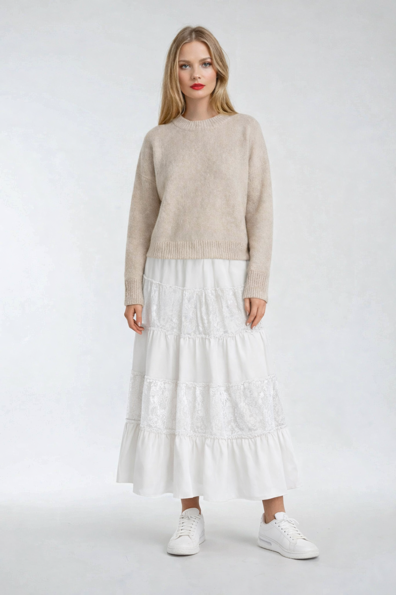 Tiered Lace Maxi Skirt | Forever 21 Womens