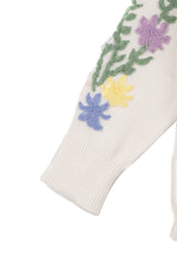 Floral Embroidered-Sleeve Cropped Cardigan | Forever 21 Womens