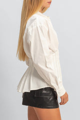 Pleated Poplin Peplum Shirt | Forever 21 Womens