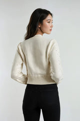 Floral Appliqué Faux Pearl Sweater | Forever 21 Womens