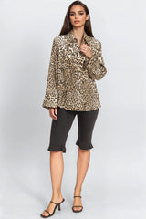 Satin Leopard Print Shirt | Forever 21 Womens