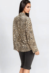 Satin Leopard Print Shirt | Forever 21 Womens