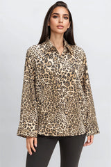 Satin Leopard Print Shirt | Forever 21 Womens