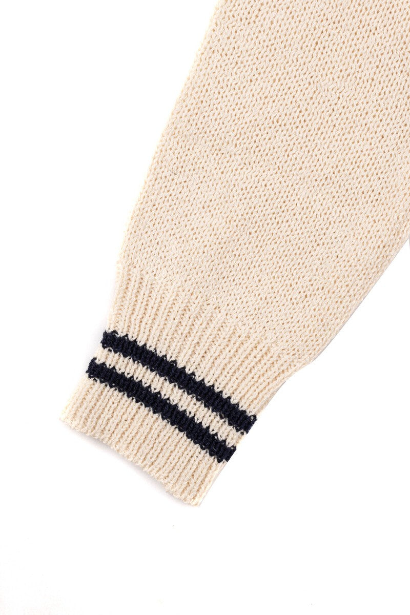 Contrast-Trim Collared Knit Sweater | Forever 21 Womens