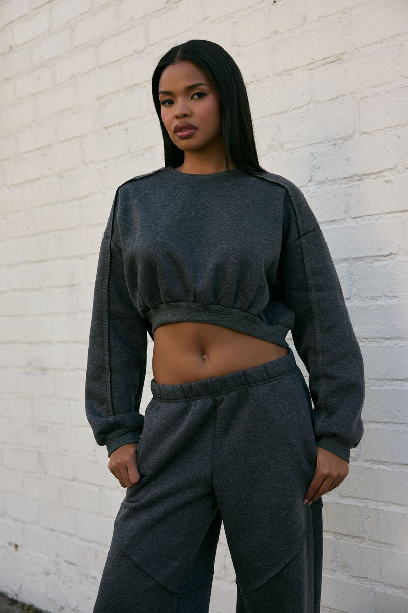 Exposed-Seam Cropped Pullover | Forever 21 Womens