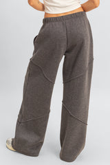 Exposed-Seam Wide-Leg Joggers | Forever 21 Womens