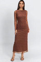 Semi-Sheer Lace Bodycon Maxi Dress | Forever 21 Womens