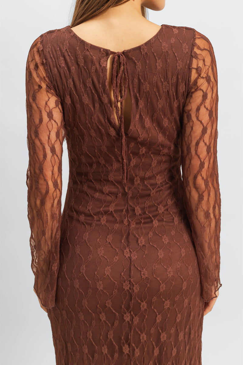 Semi-Sheer Lace Bodycon Maxi Dress | Forever 21 Womens