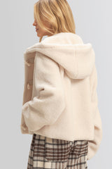 Hooded Sherpa Toggle Jacket | Forever 21 Womens