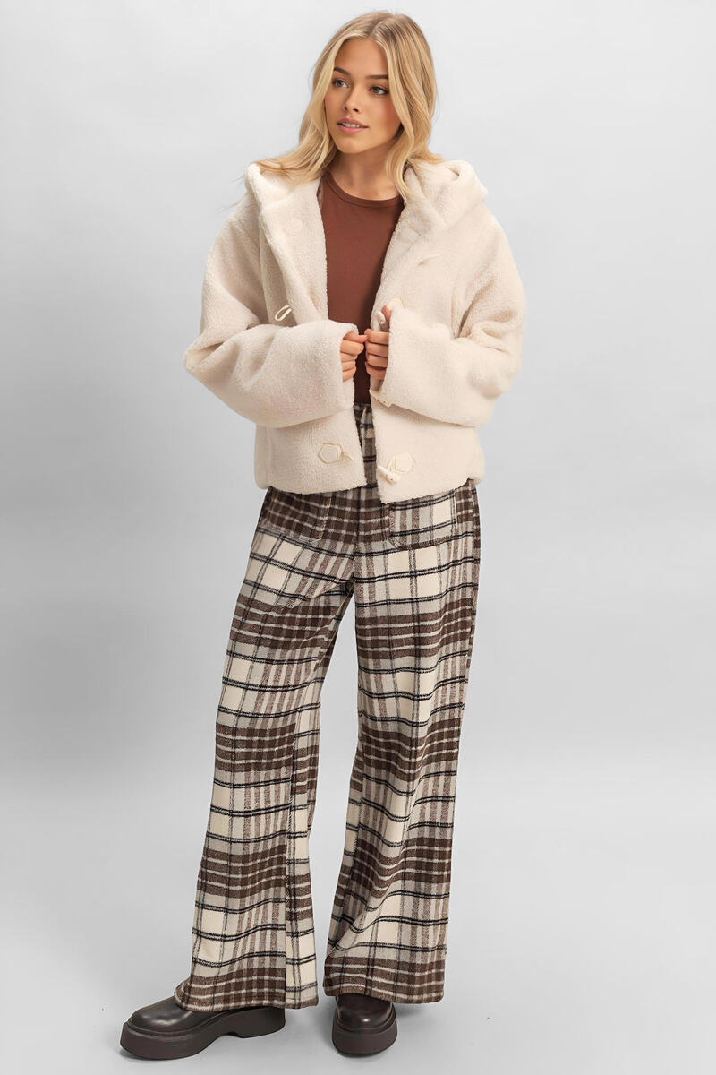 Hooded Sherpa Toggle Jacket | Forever 21 Womens