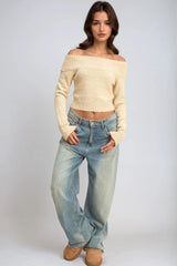 Cropped Off-The-Shoulder Sweater | Forever 21 Womens