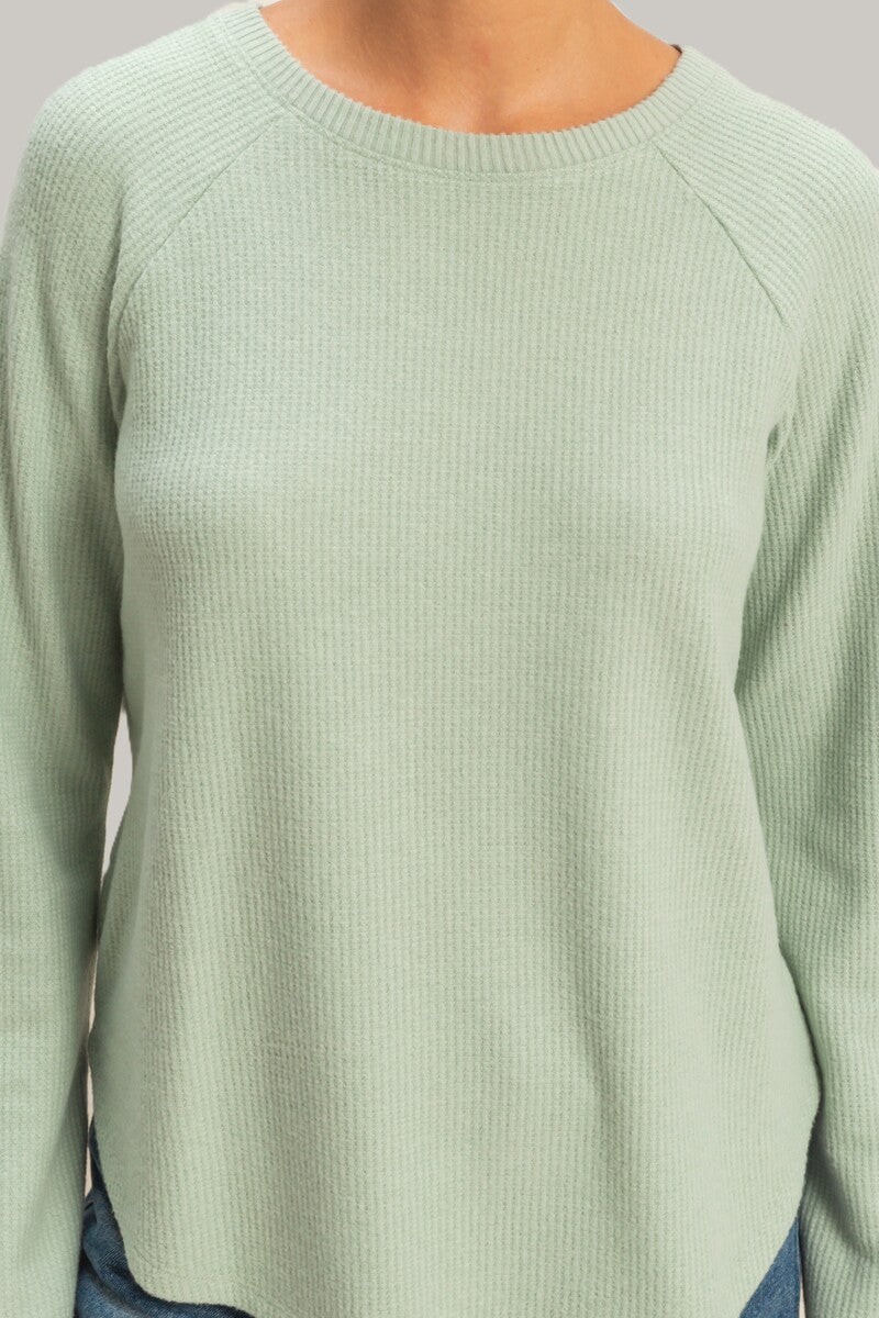 Waffle Knit Long-Sleeve Top | Forever 21 Womens